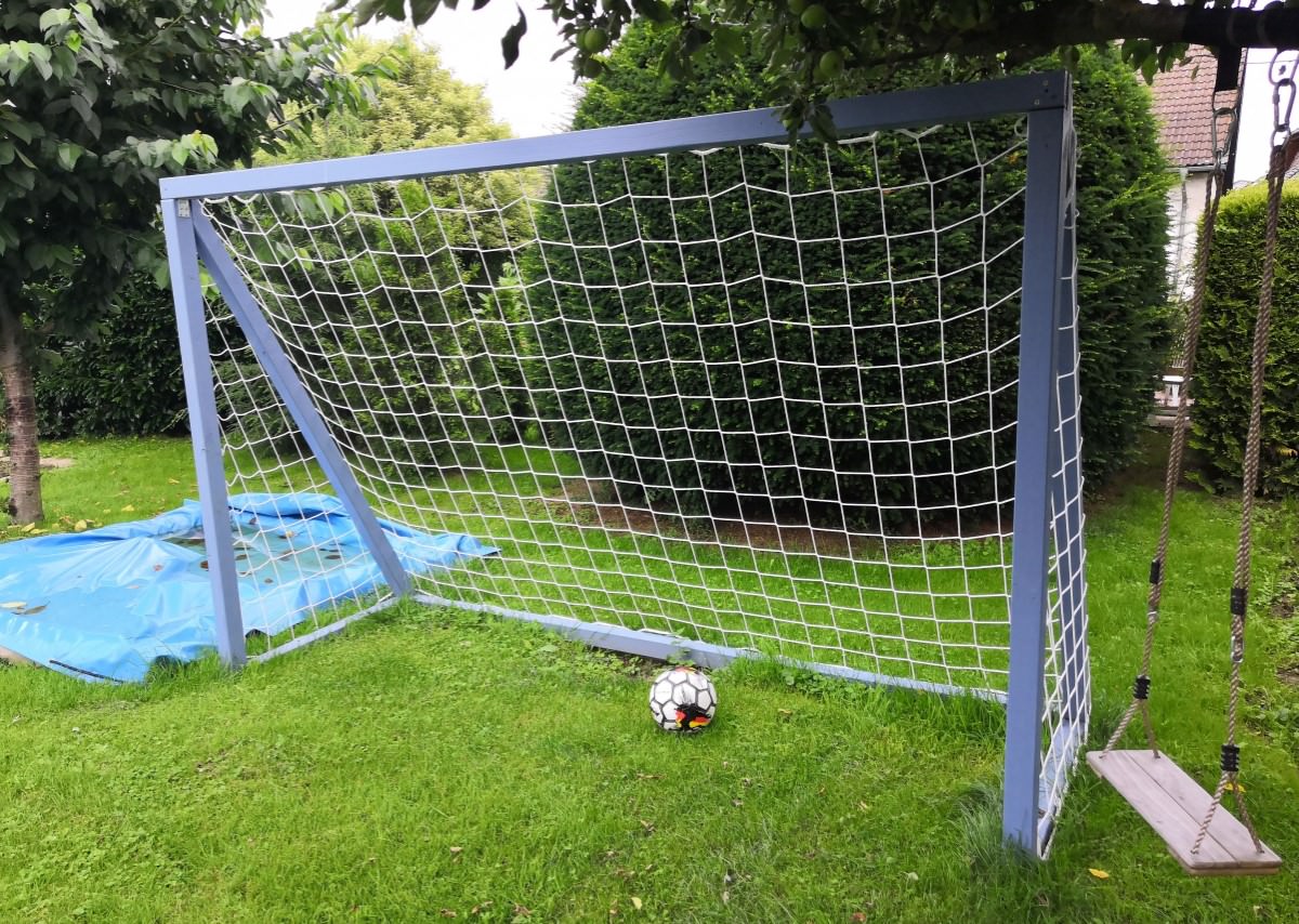 Custom-made soccer goal net