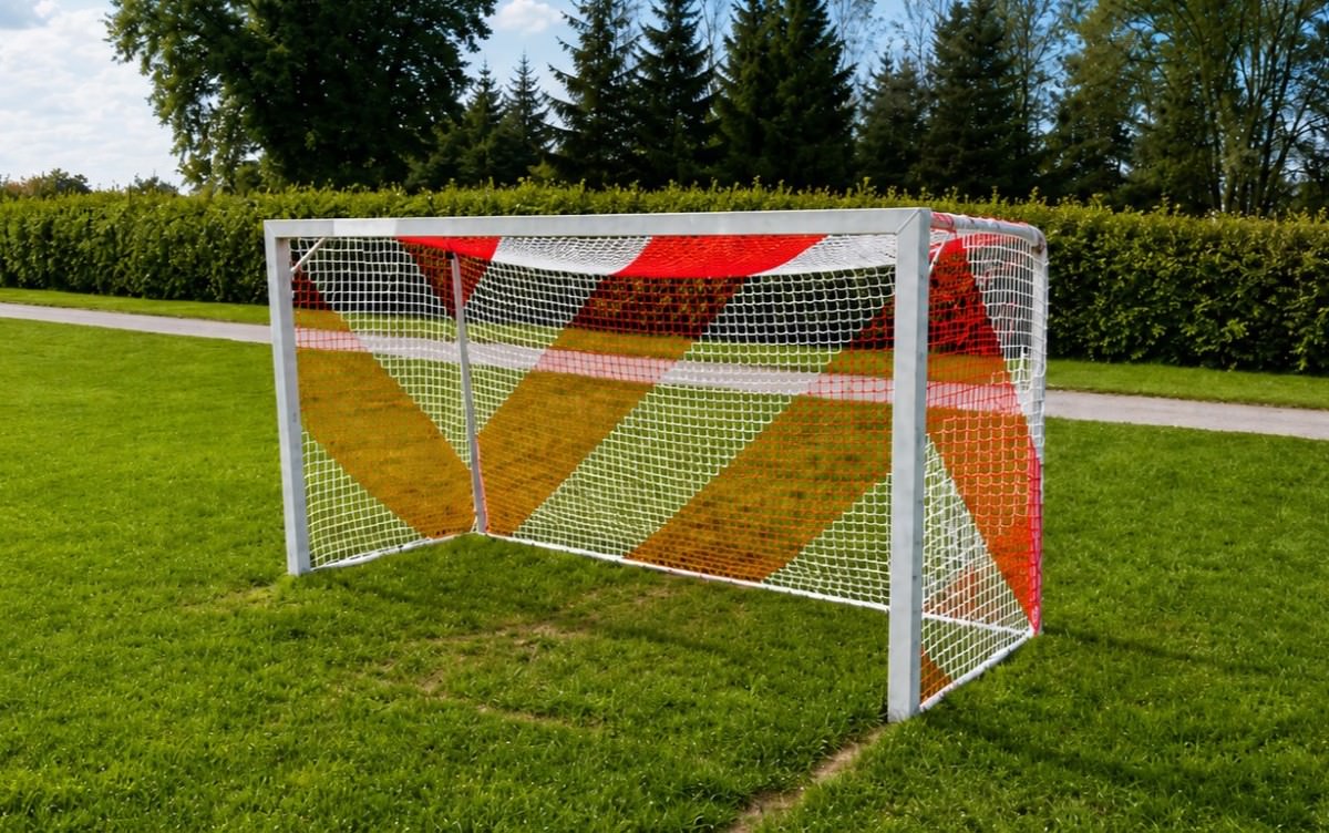 Custom-made soccer goal net
