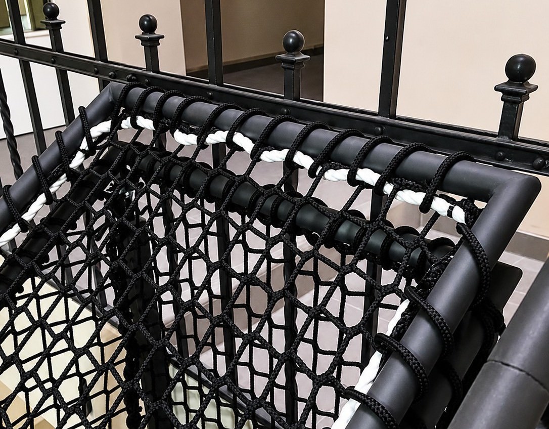 Fall Safety Nets for Stair Wells