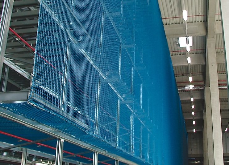 rack safety nets for falling objects