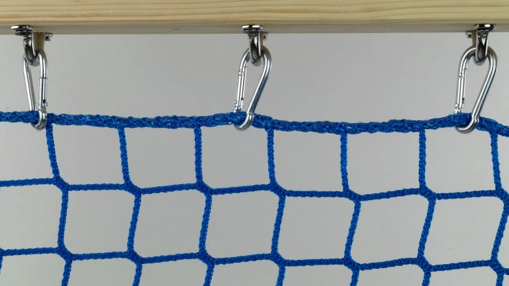 Safety Net Assembly, Mounting With Snap Hooks