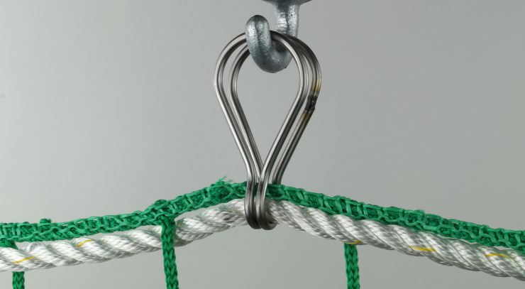 Safety Net Assembly, Mounting With Thimble Hooks