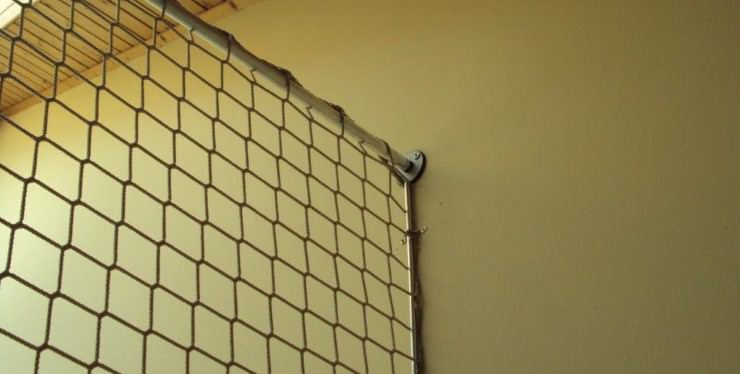Safety Net Assembly, Mounting With Bars
