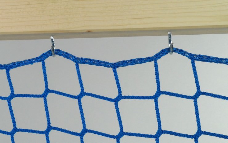 Safety Net Assembly, Mounting With Screw Hooks