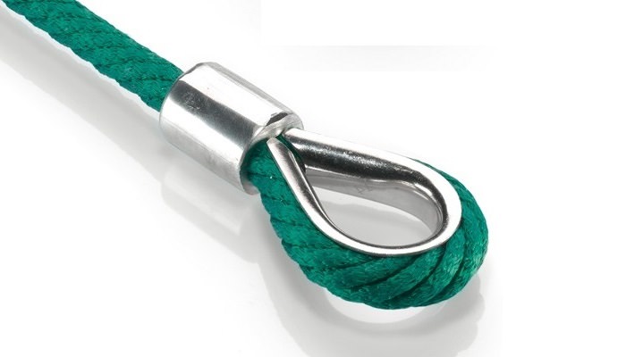 climbing net anchorage stainless steel thimble, Ø 30 mm