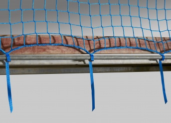 Guardrail Net 2.00 x 5.00 m with Quick-Release Straps