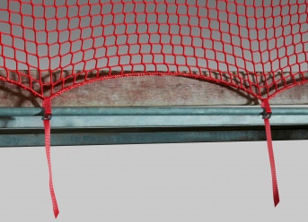 Guardrail Net 2.00 x 10.00 m with Quick-Release Straps